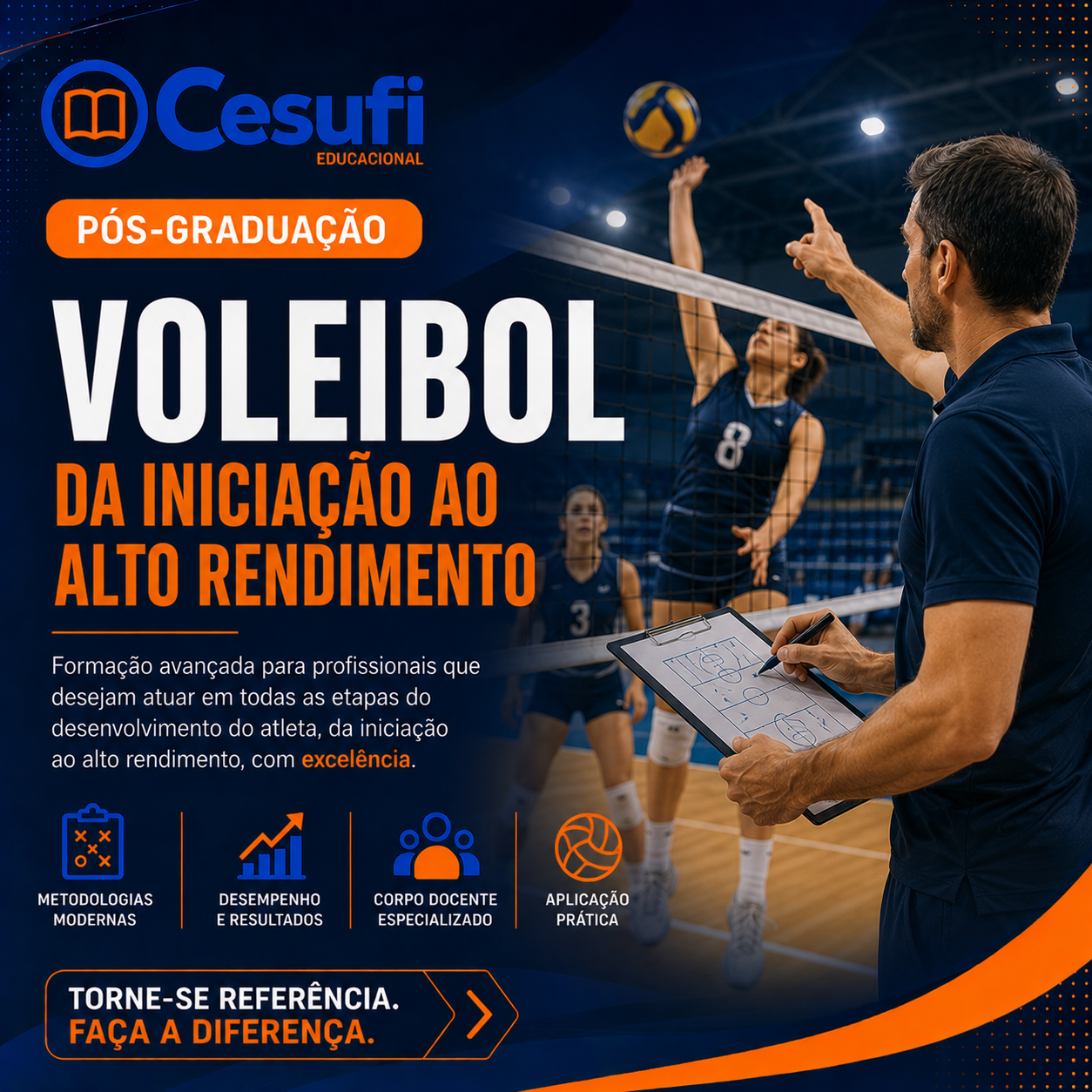 Pos em Voleibol Cesufi Educacional Você Mais Longe